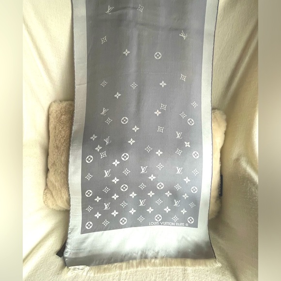 Louis Vuitton Silk Falling Monogram Stole - Picture 1 of 15
